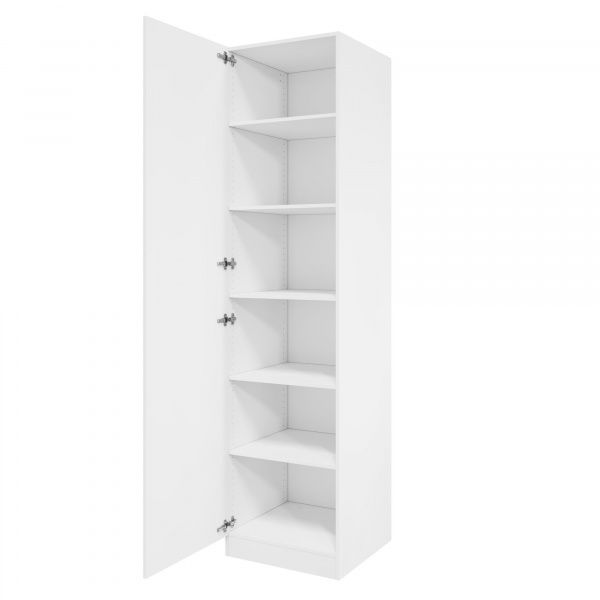 Дверь 230х60 для распашного шкафа шириной 60 см, ЛДСП цвет Белый перламутр