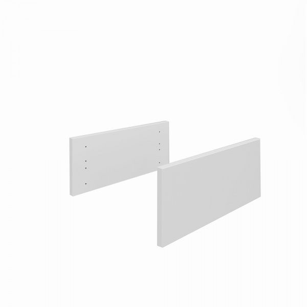 Корзина выдвижная 12х50х35 с доборами, для неглубокого шкафа шириной 60 см, серебристый металлик