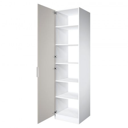 Шкаф 1-дверный ЛАЙТ К3, 220х60х42, ЛДСП, Кашемир, с полками