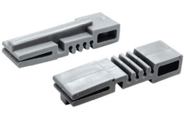 Корзина выдвижная 19х50х50, с доборами, для шкафа шириной 60 см, серебристый металлик