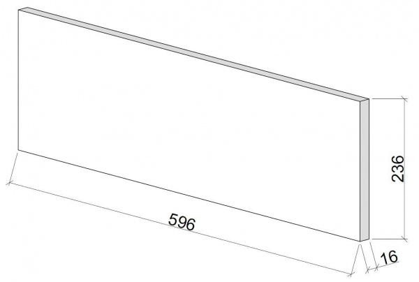 Дверь для шкафа ЛАЙТ23,6х59,6 см ЛДСП цвет Скандинавское белое дерево