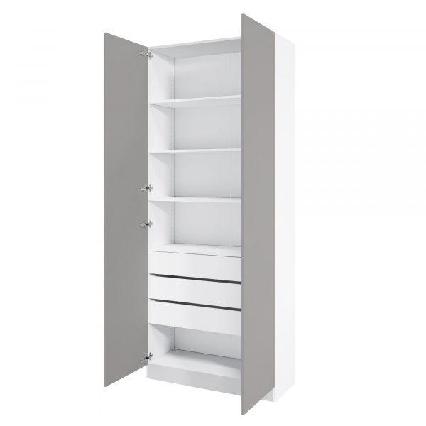 Корпус шкафа шириной 100 см, ЛДСП Белый, 240х100х40